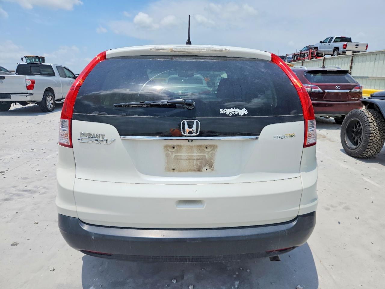 2013 Honda Cr-v Lx White vin: 5J6RM3H30DL027841
