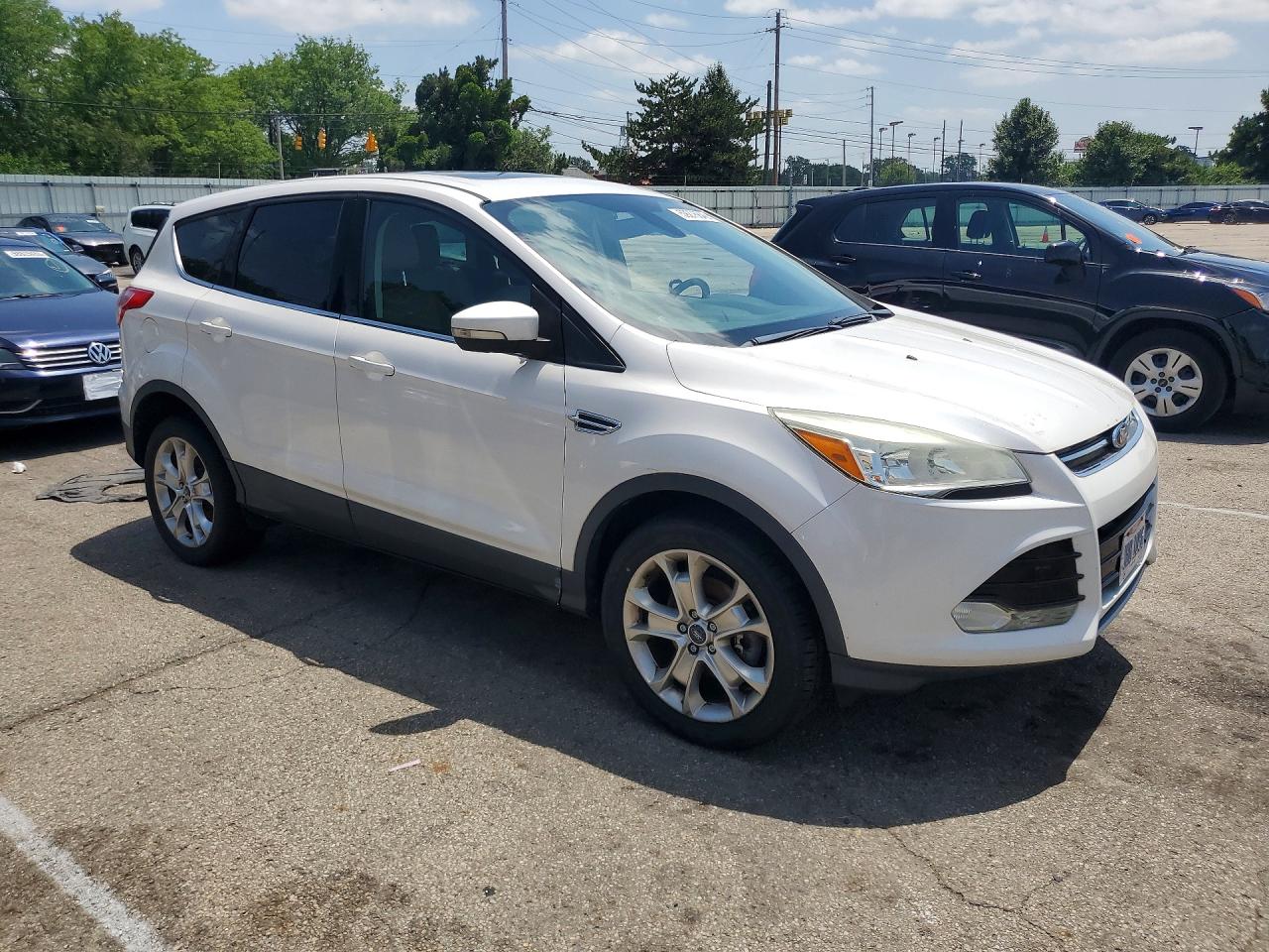 2013 Ford Escape Sel White vin: 1FMCU9H98DUD78621