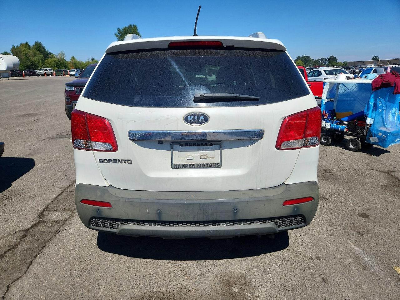 2013 Kia Sorento Ex White vin: 5XYKUDA63DG344901