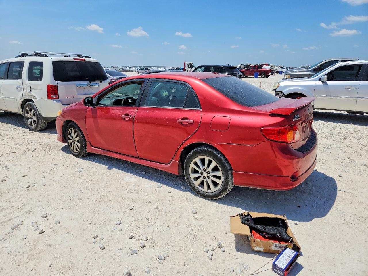 2010 Toyota Corolla S Red vin: 2T1BU4EE2AC462950