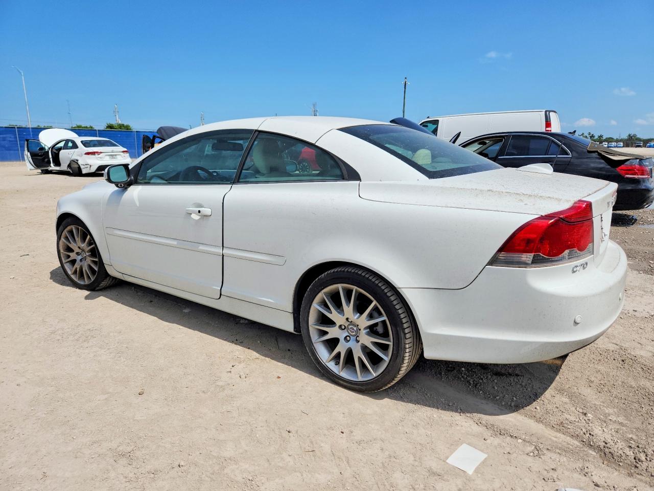 2009 Volvo C70 T5 White vin: YV1MC67239J075716