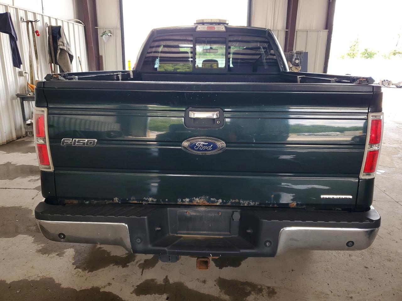 2013 Ford F150 Super Cab Green vin: 1FTFX1EF2DKF82721