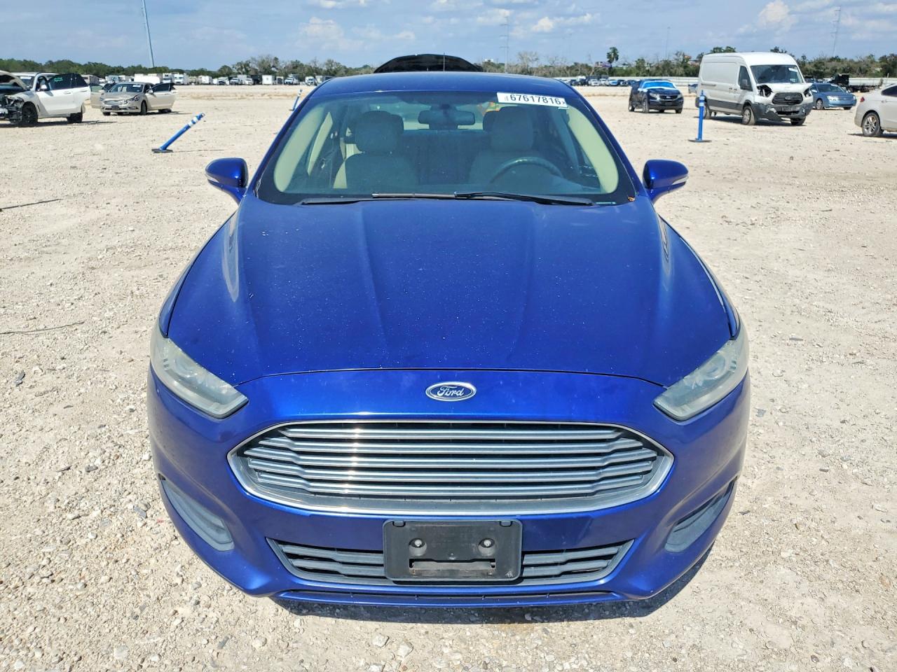 2013 Ford Fusion Se Hybrid Blue vin: 3FA6P0LU4DR234707