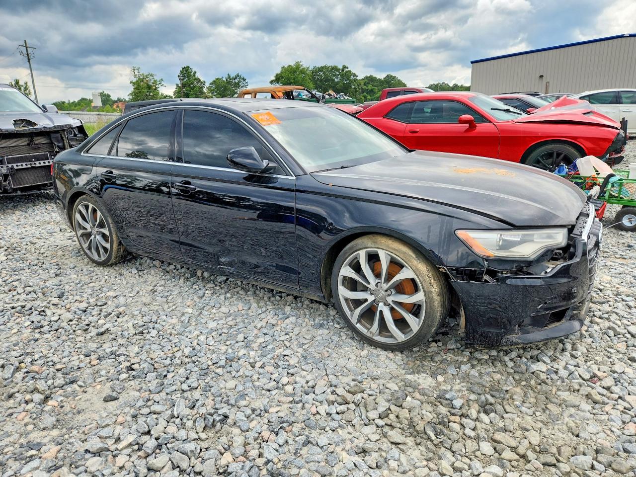 2014 Audi A6 Premium Plus Black vin: WAUGFAFC7EN092462