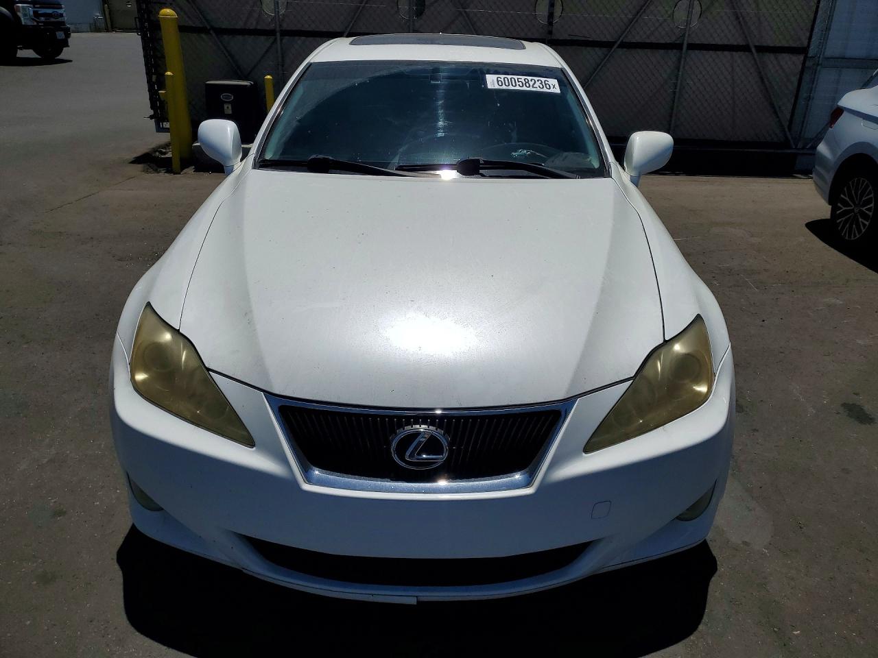 2007 Lexus Is 250 White vin: JTHBK262472032387