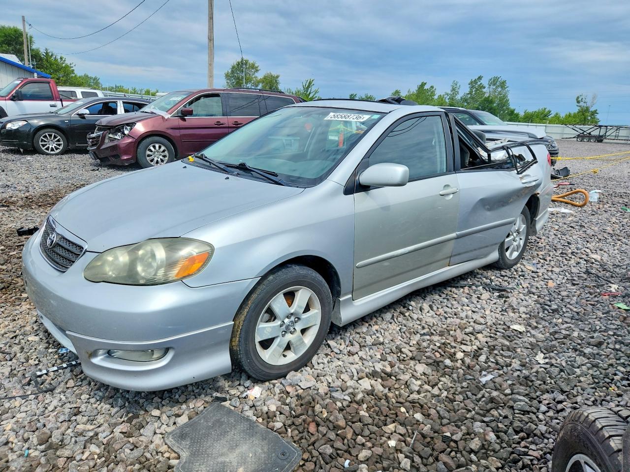 2005 Toyota Corolla S Silver vin: 1NXBR32E45Z519900