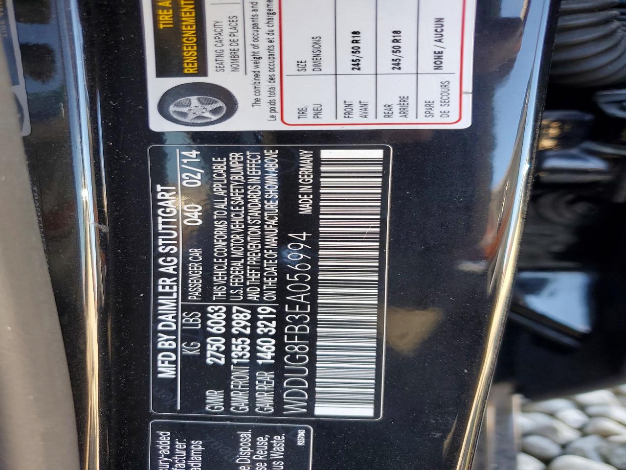 2014 Mercedes-benz S 550 4matic Black vin: WDDUG8FB3EA056994