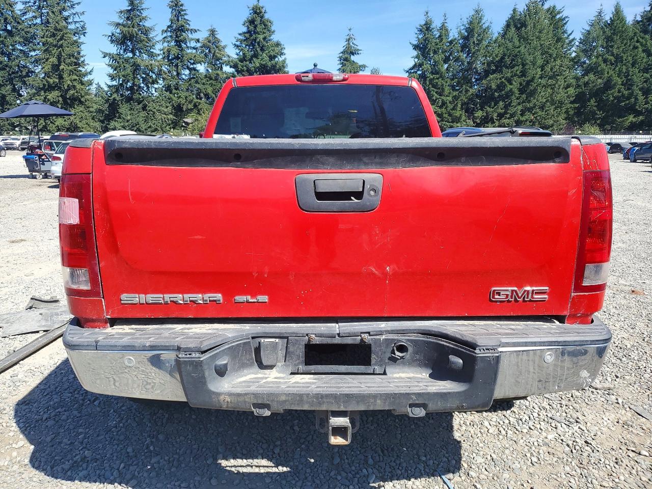 2007 Gmc New Sierra K1500 Red vin: 1GTEK19J07Z511621