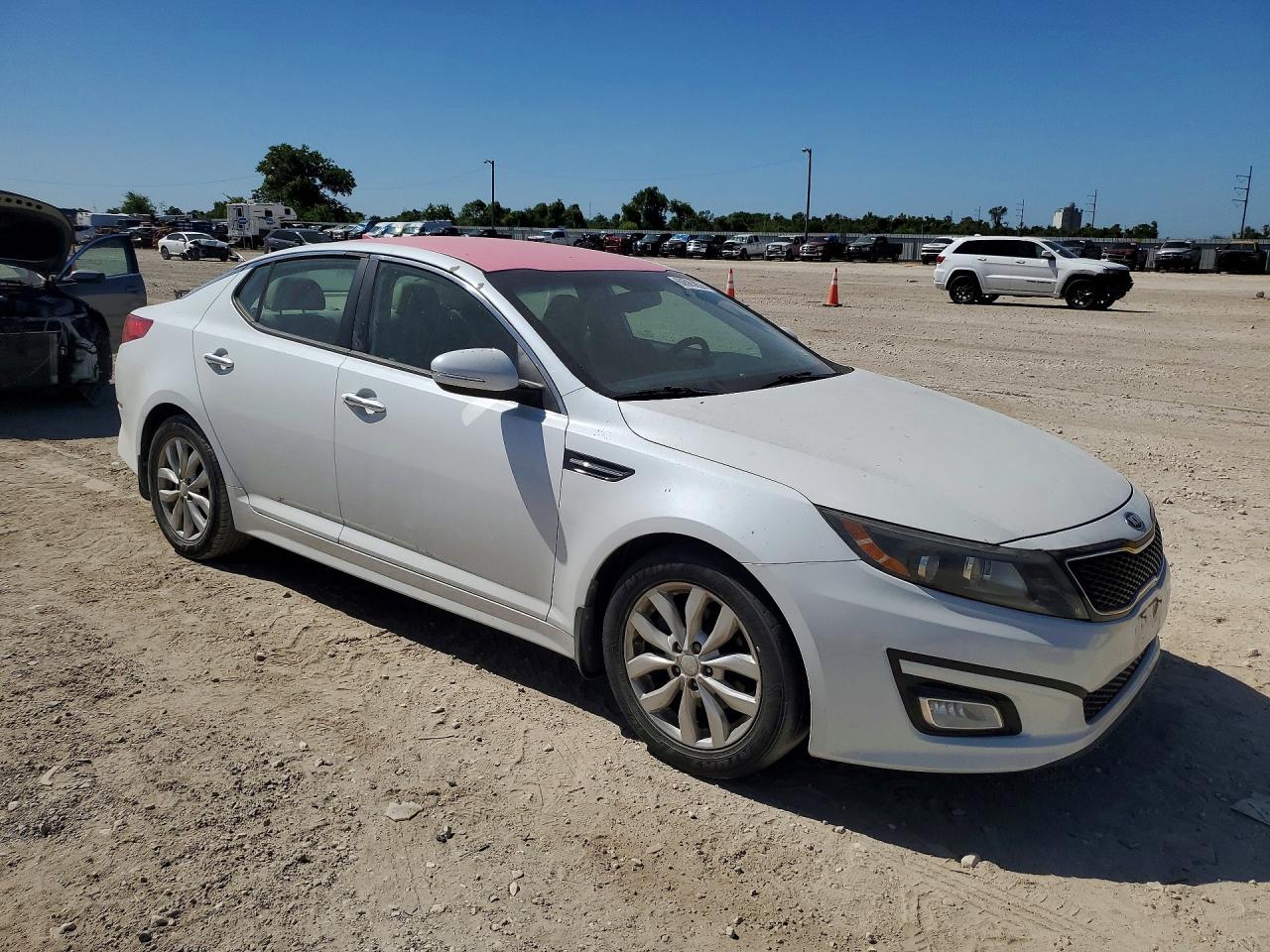2015 Kia Optima Ex White vin: 5XXGN4A71FG409456