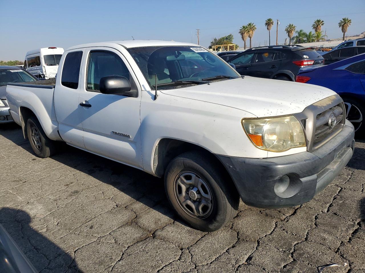 2009 Toyota Tacoma Access Cab White vin: 5TETX22N79Z608043