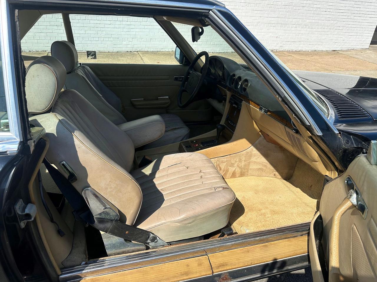1986 Mercedes-benz 560sl Black vin: WDBBA4BD7GA039241