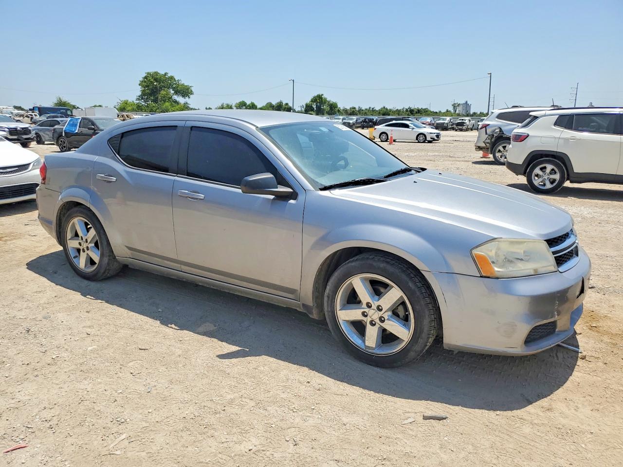 2013 Dodge Avenger Se Silver vin: 1C3CDZAB8DN725042