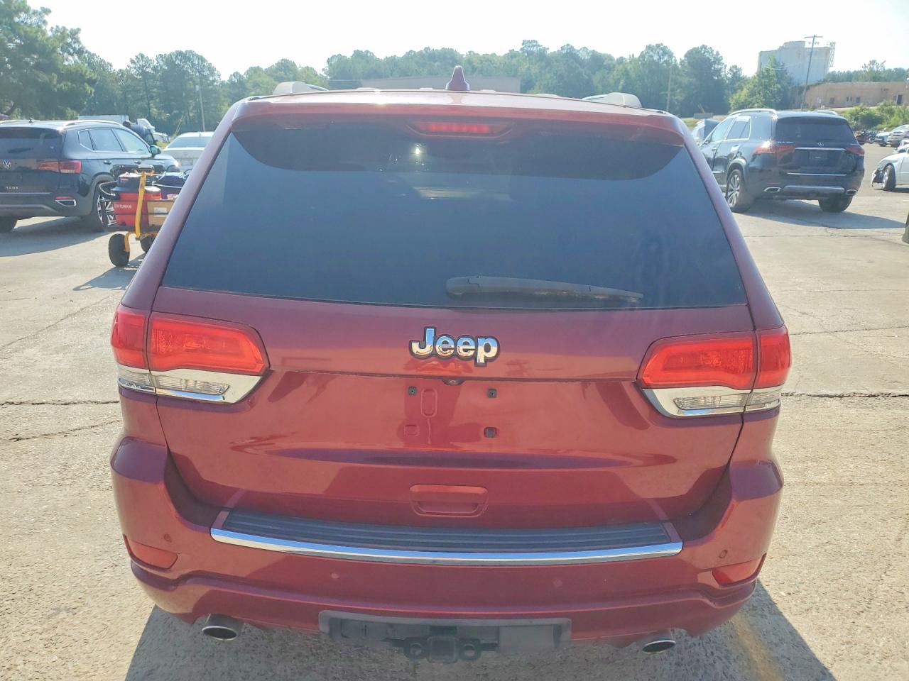 2014 Jeep Grand Cherokee Overland Красный vin: 1C4RJFCT0EC390391