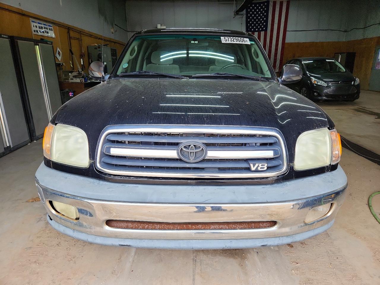 2002 Toyota Tundra Sr5 V8 Black vin: 5TBBT44132S289958