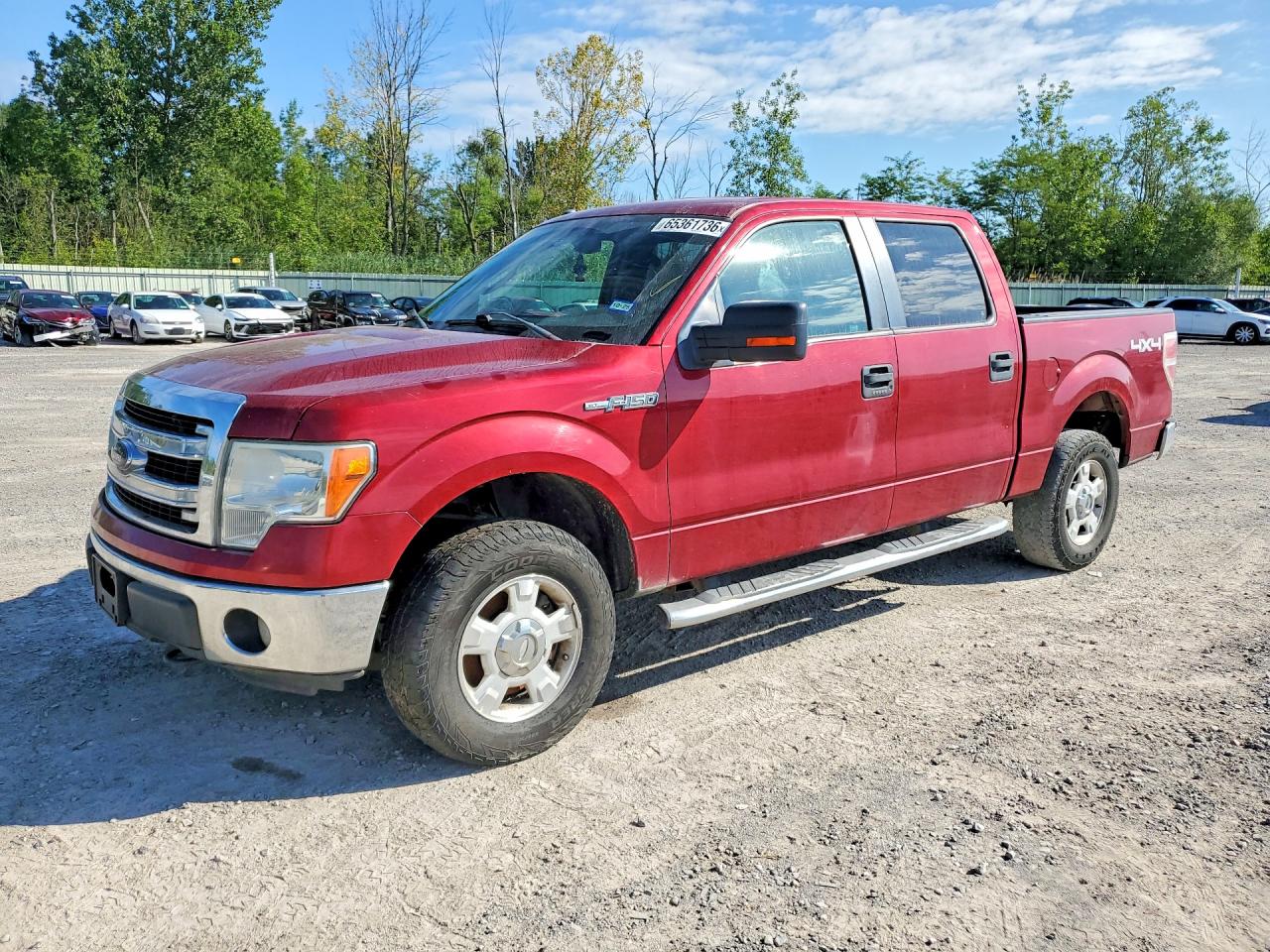 2013 Ford F150 Supercrew Красный vin: 1FTFW1EF9DFA46117