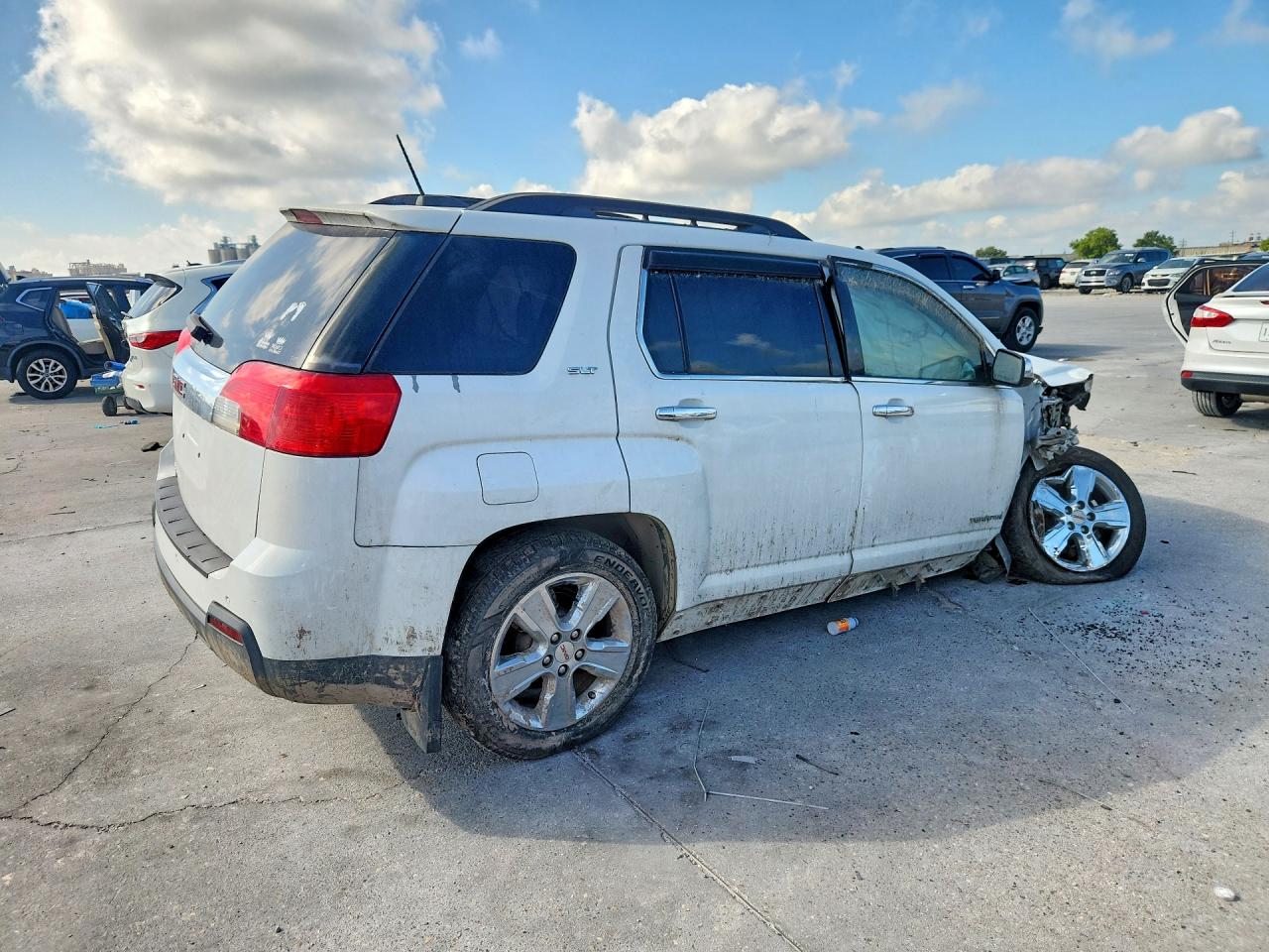2015 Gmc Terrain Slt White vin: 2GKALSEK5F6154130