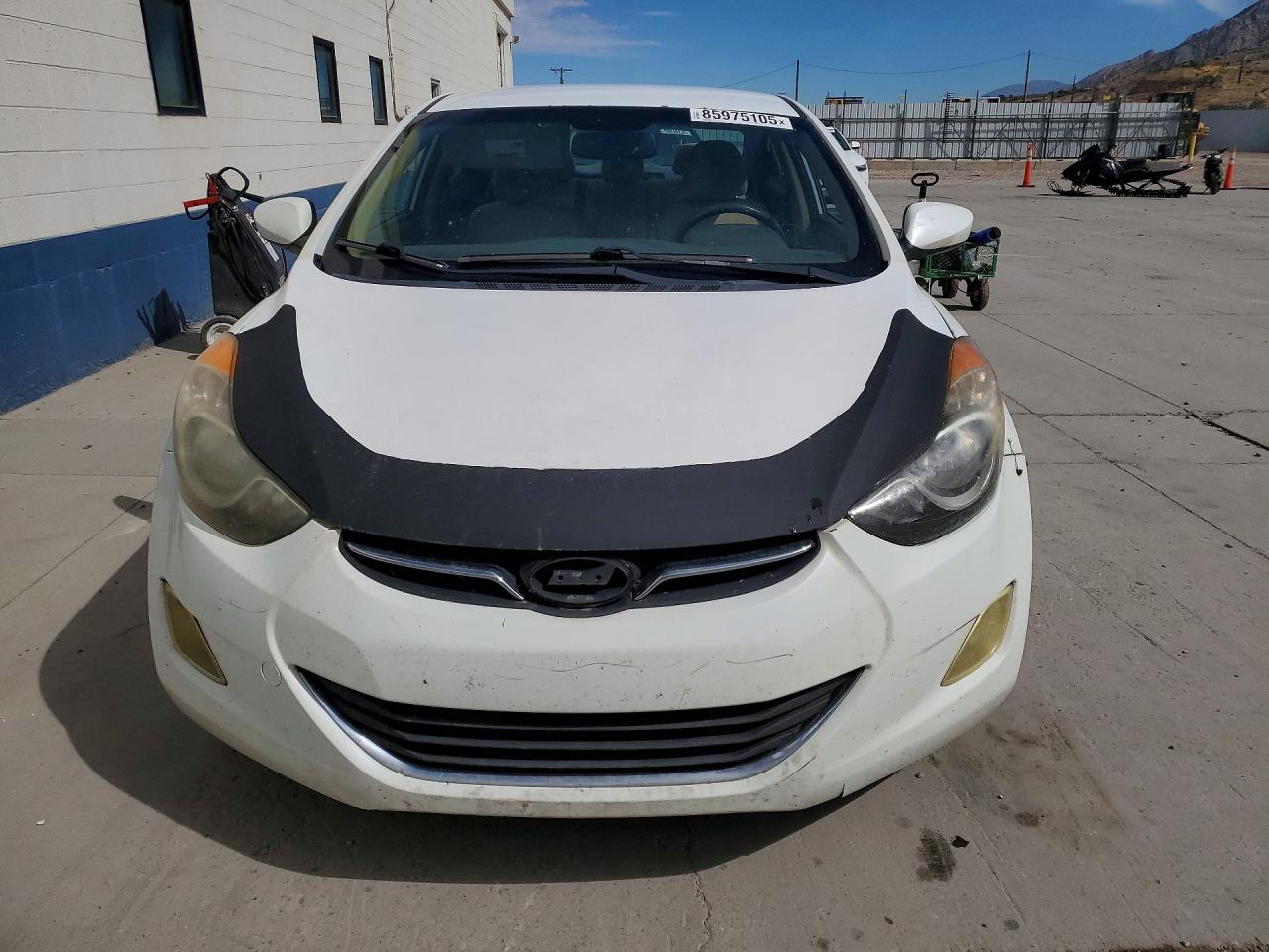 2013 Hyundai Elantra Gls White vin: 5NPDH4AE0DH307074