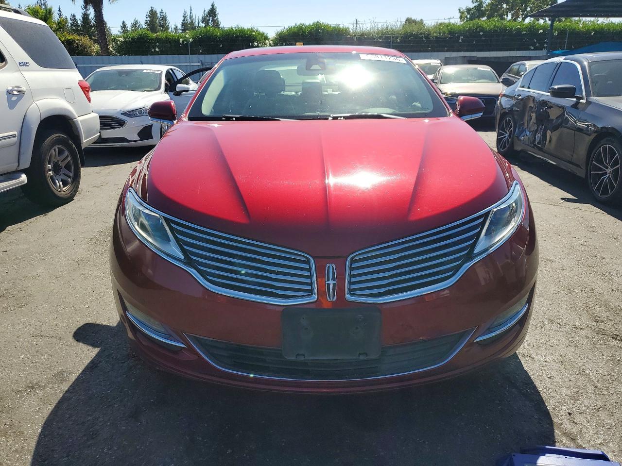 2015 Lincoln Mkz Hybrid Red vin: 3LN6L2LU9FR614755