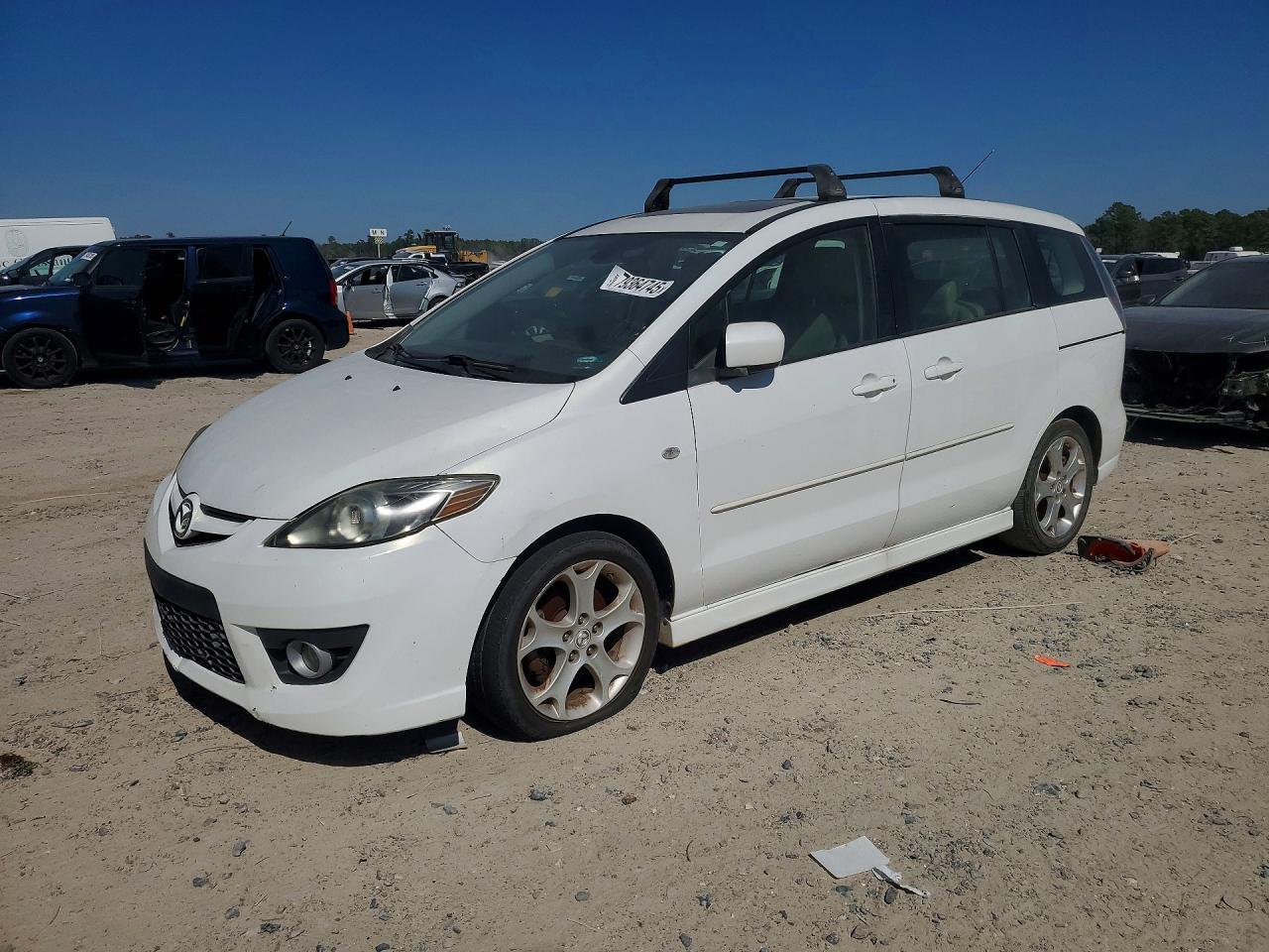 2008 Mazda 5 White vin: JM1CR293X80322703