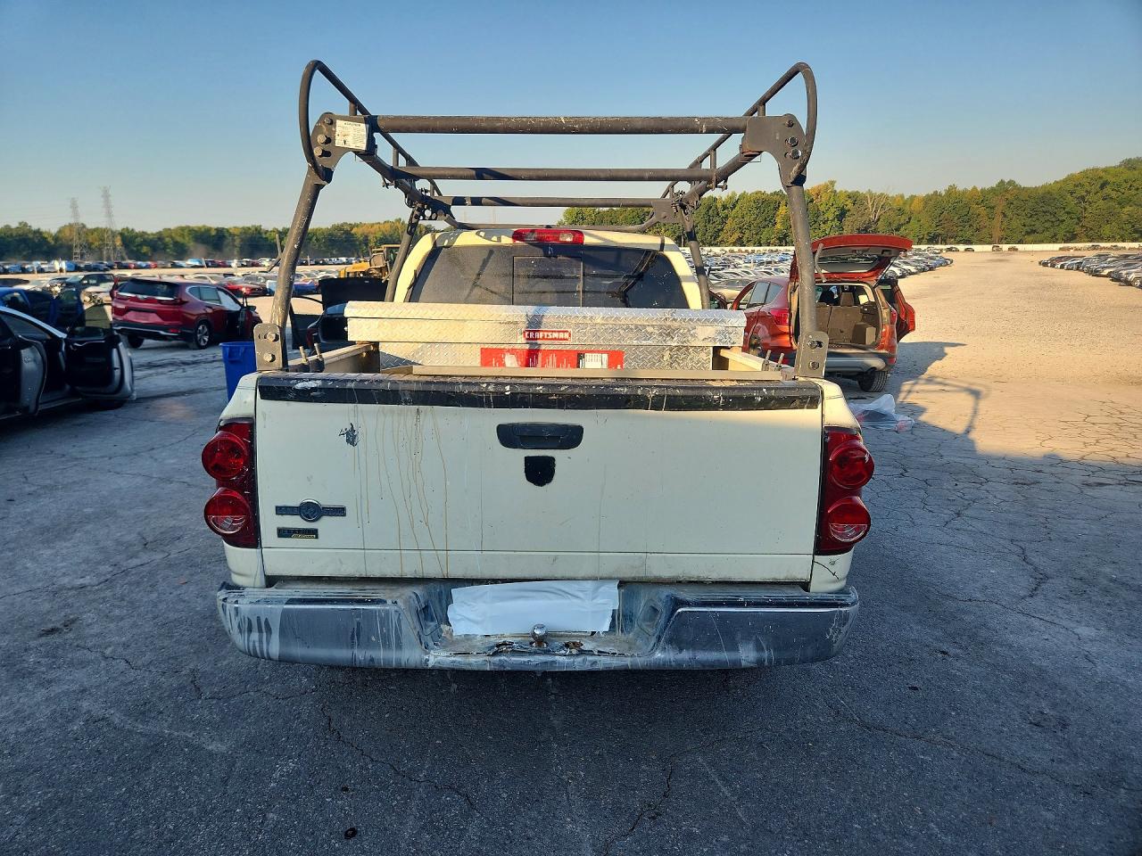 2008 Dodge Ram 1500 St White vin: 1D7HA18N28J162942