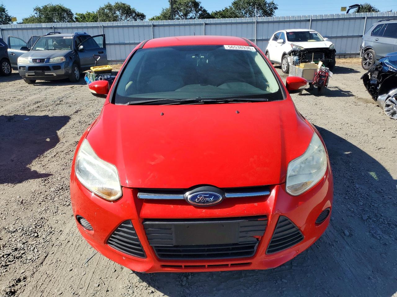 2014 Ford Focus Se Red vin: 1FADP3K28EL176738