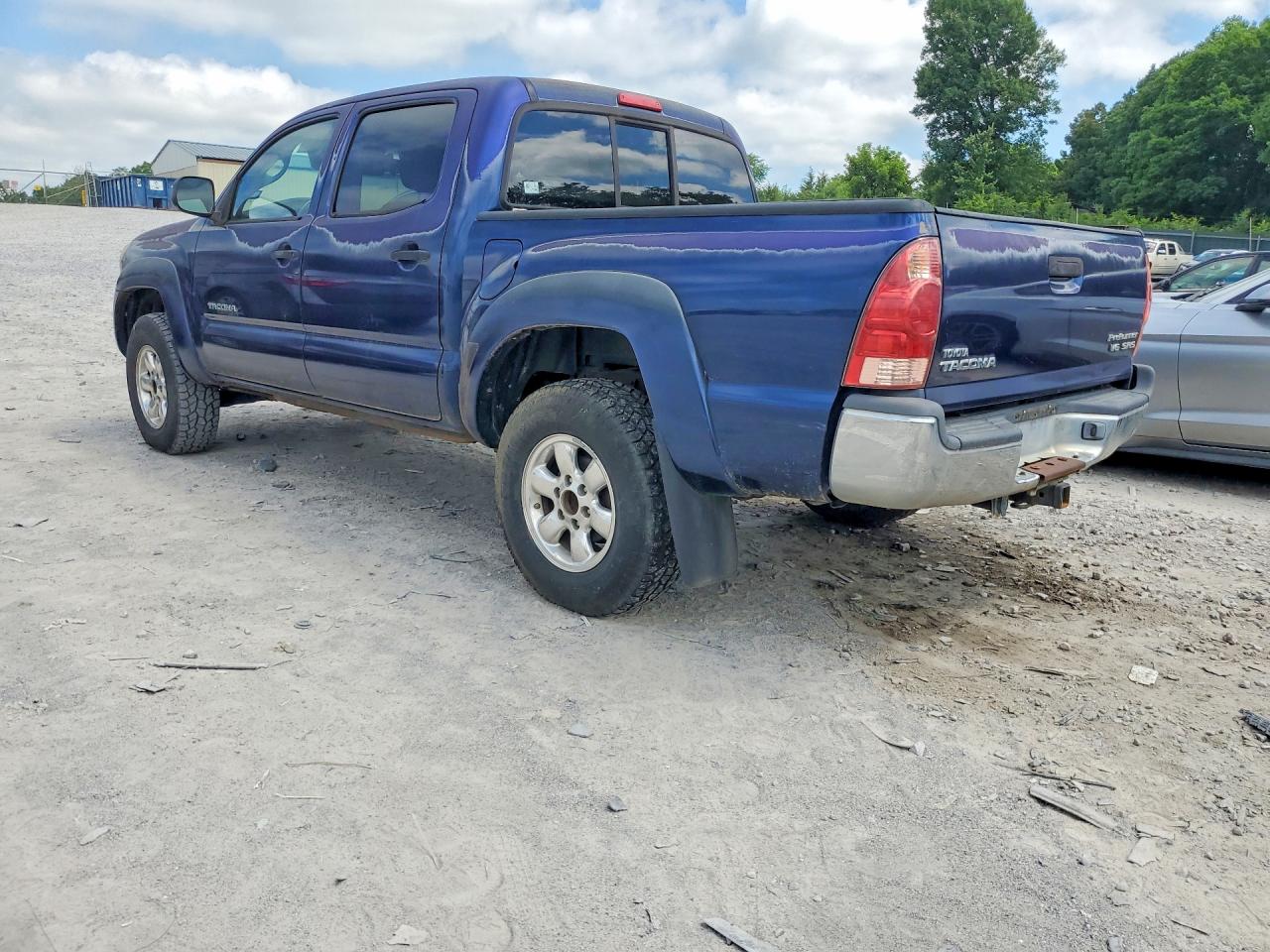 2007 Toyota Tacoma Double Cab Prerunner Blue vin: 3TMJU62N67M033175