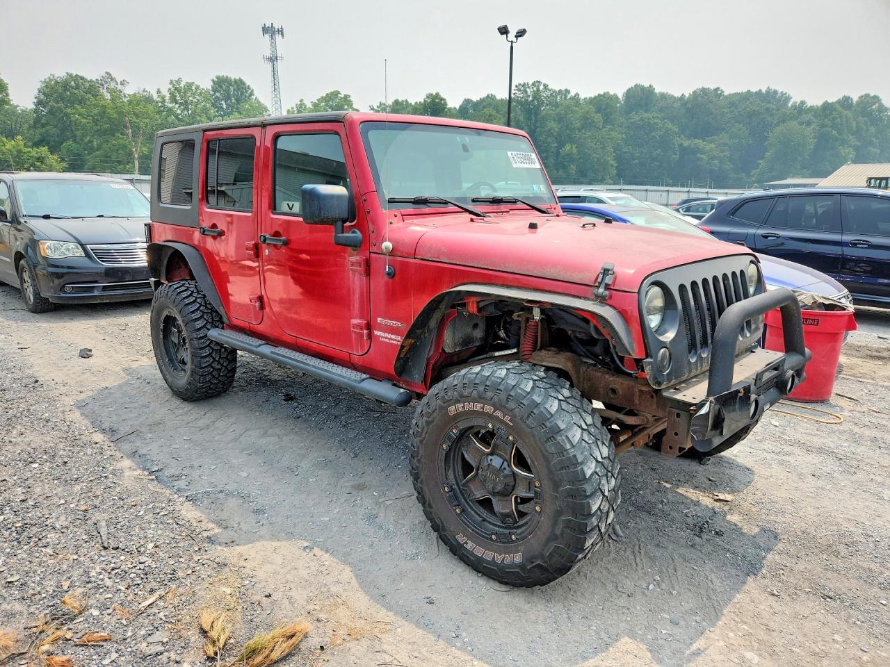 2010 Jeep Wrangler Unlimited Sport Red vin: 1J4BA3H16AL217440