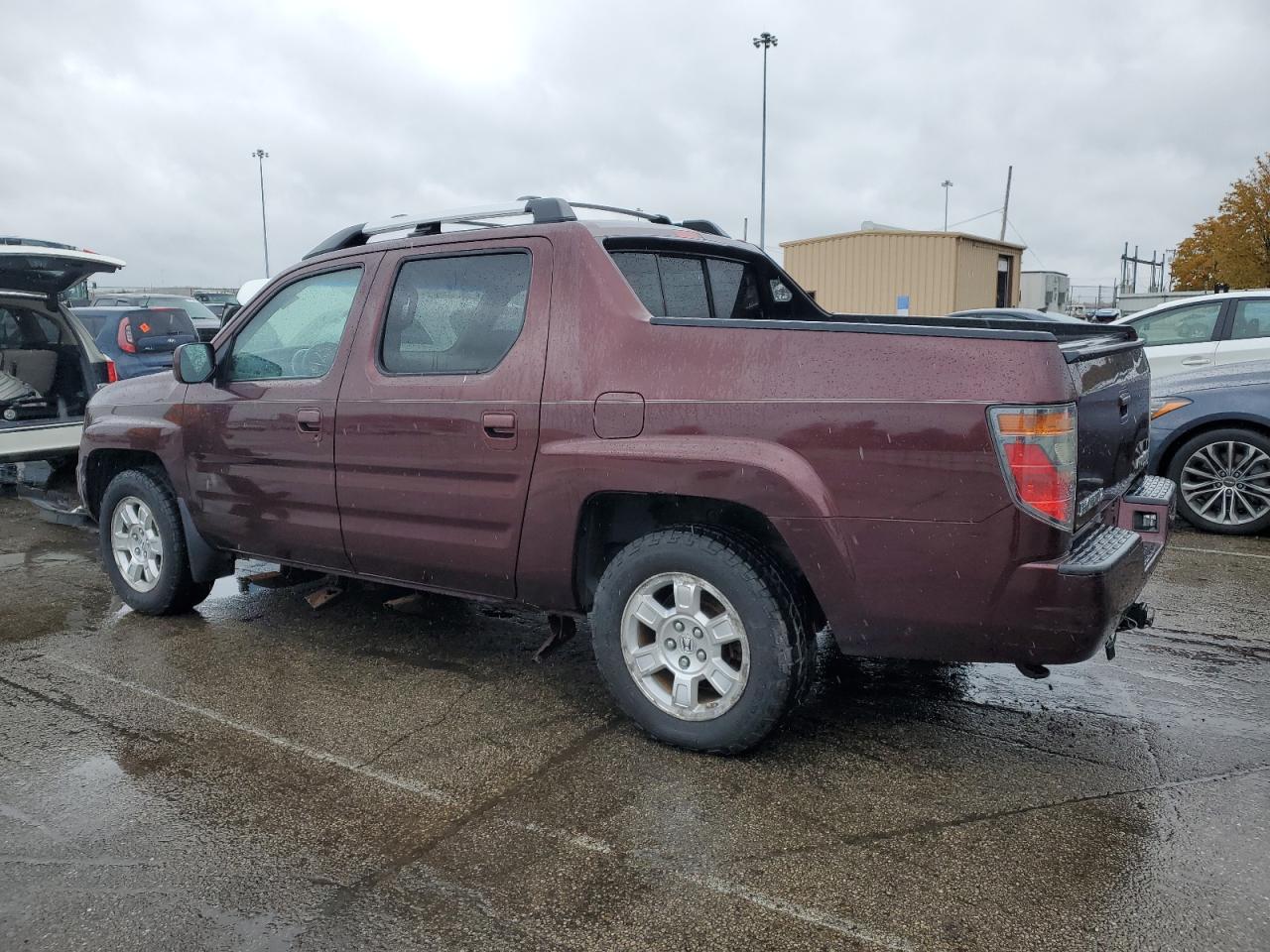 2008 Honda Ridgeline Rtl Burgundy vin: 2HJYK16578H518728