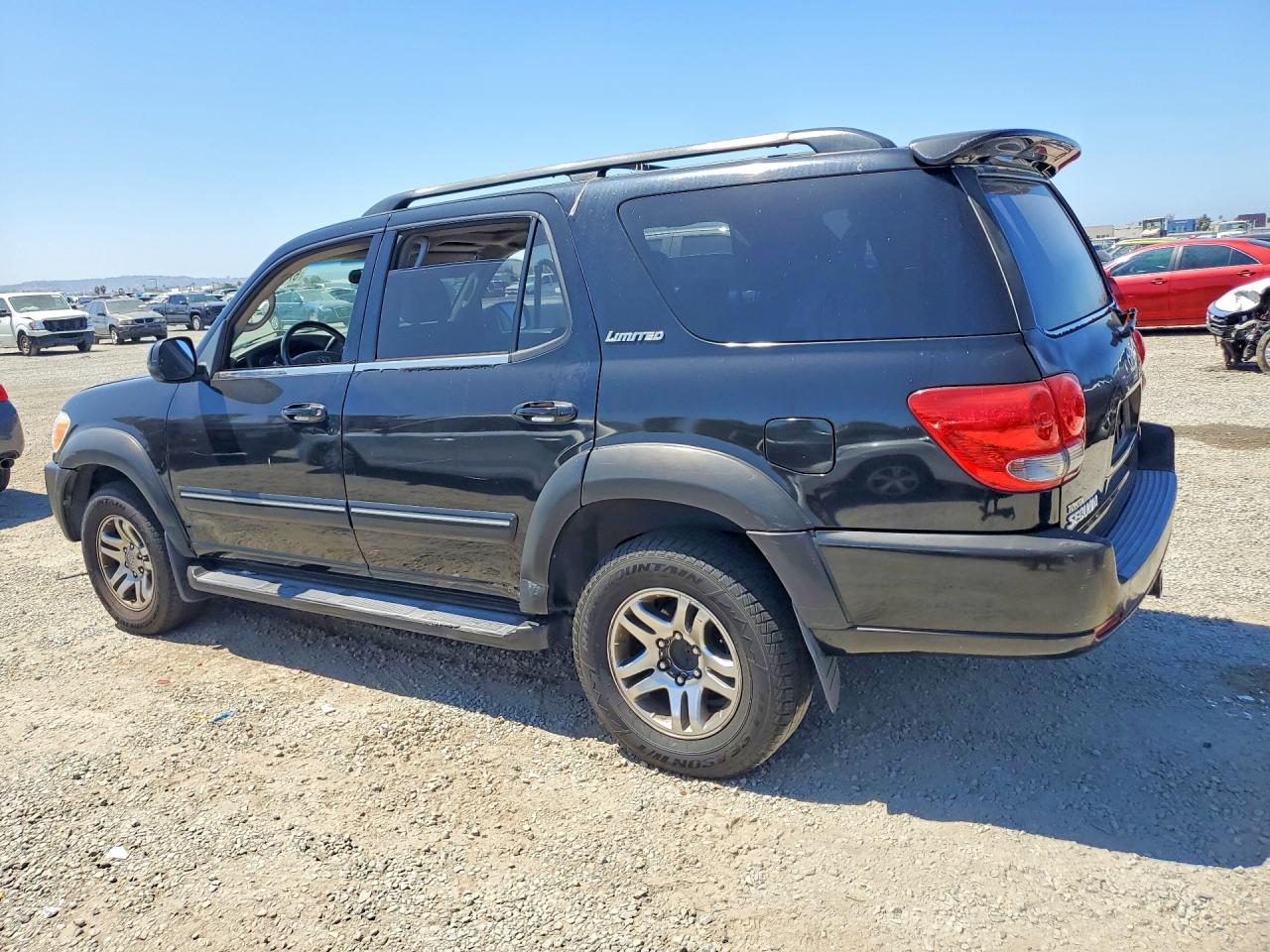 2005 Toyota Sequoia Limited Black vin: 5TDZT38A75S247100