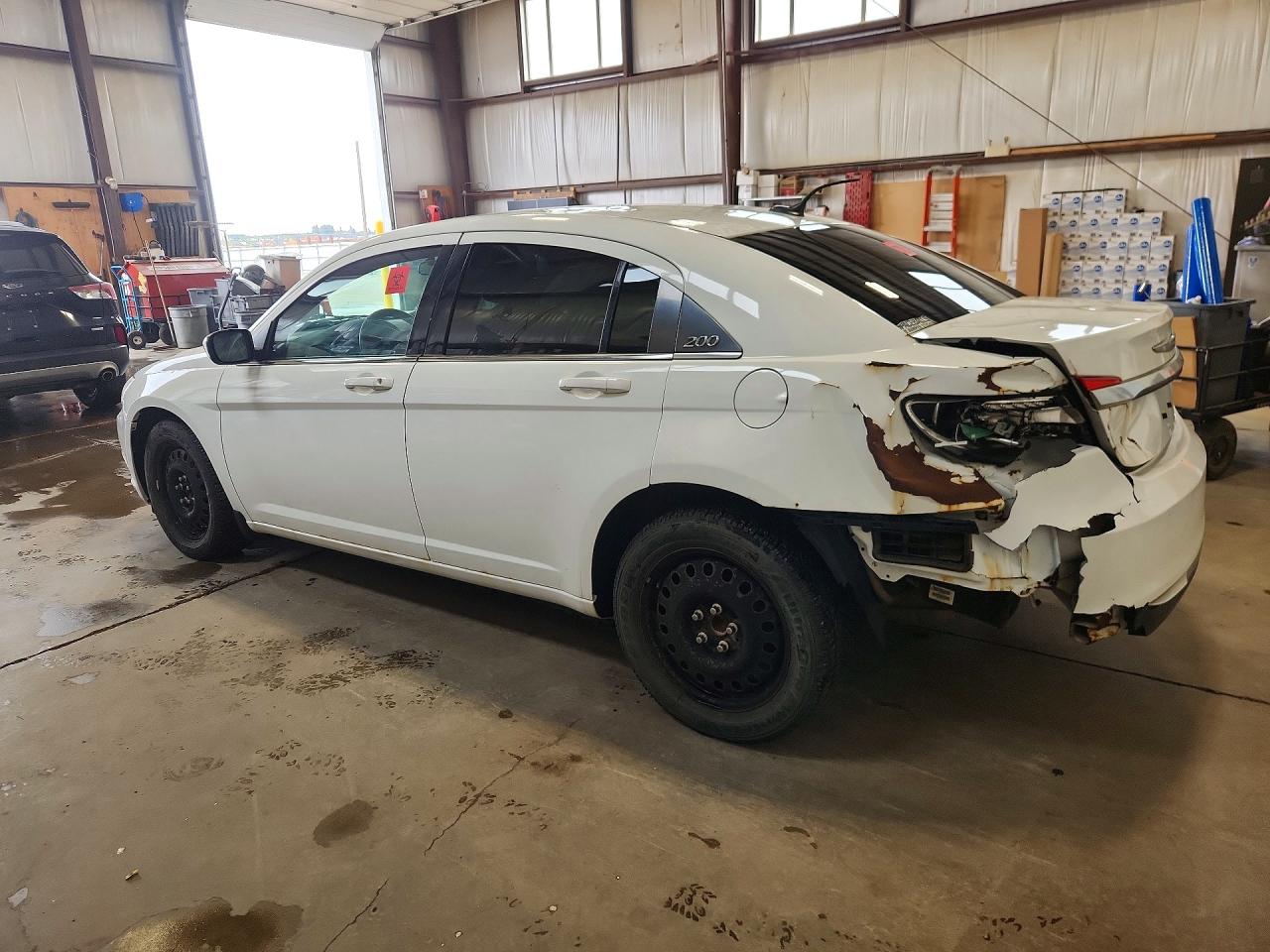 2013 Chrysler 200 Lx White vin: 1C3CCBABXDN512510