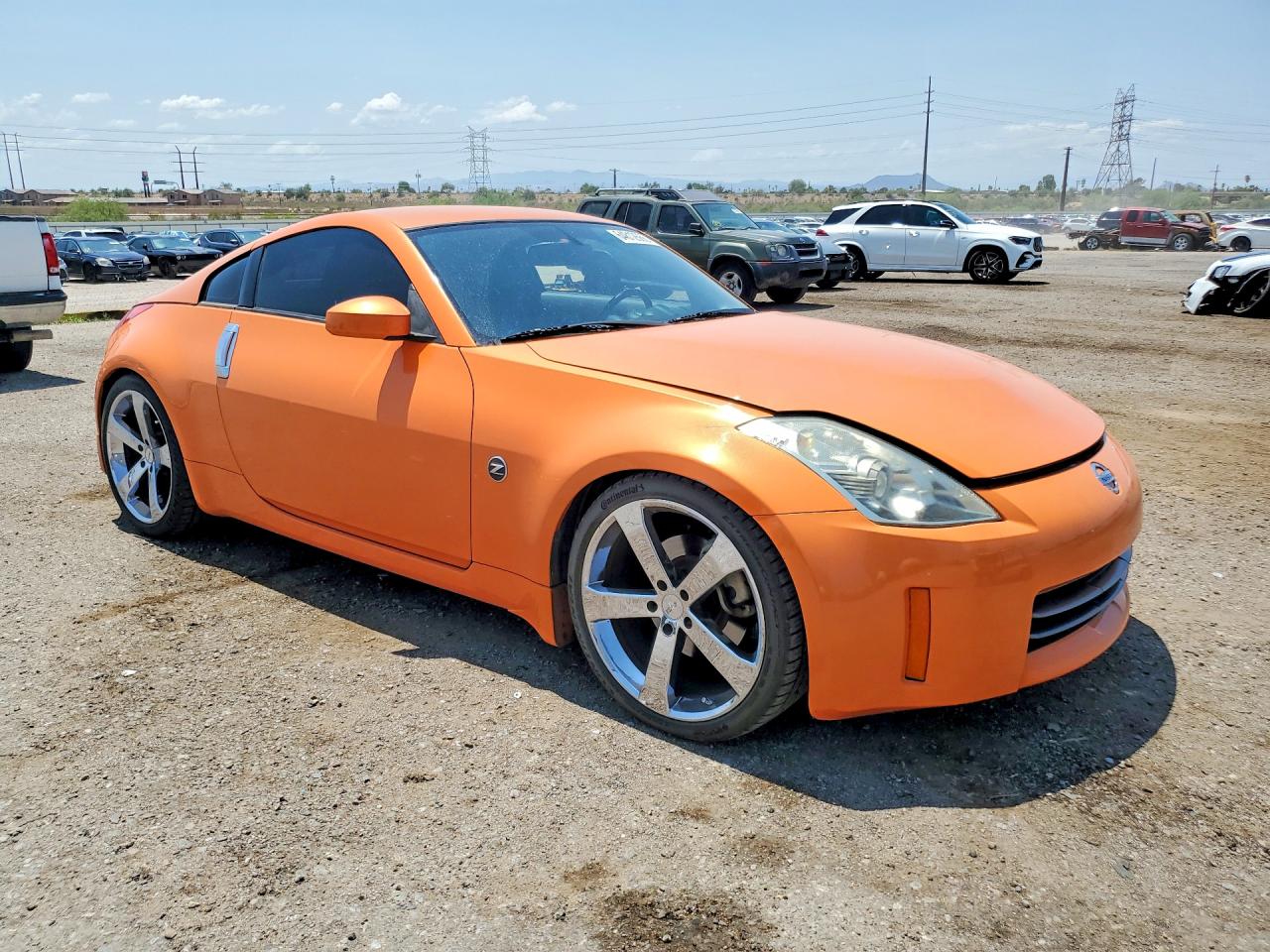 2007 Nissan 350z Base Orange vin: JN1BZ34D47M503954