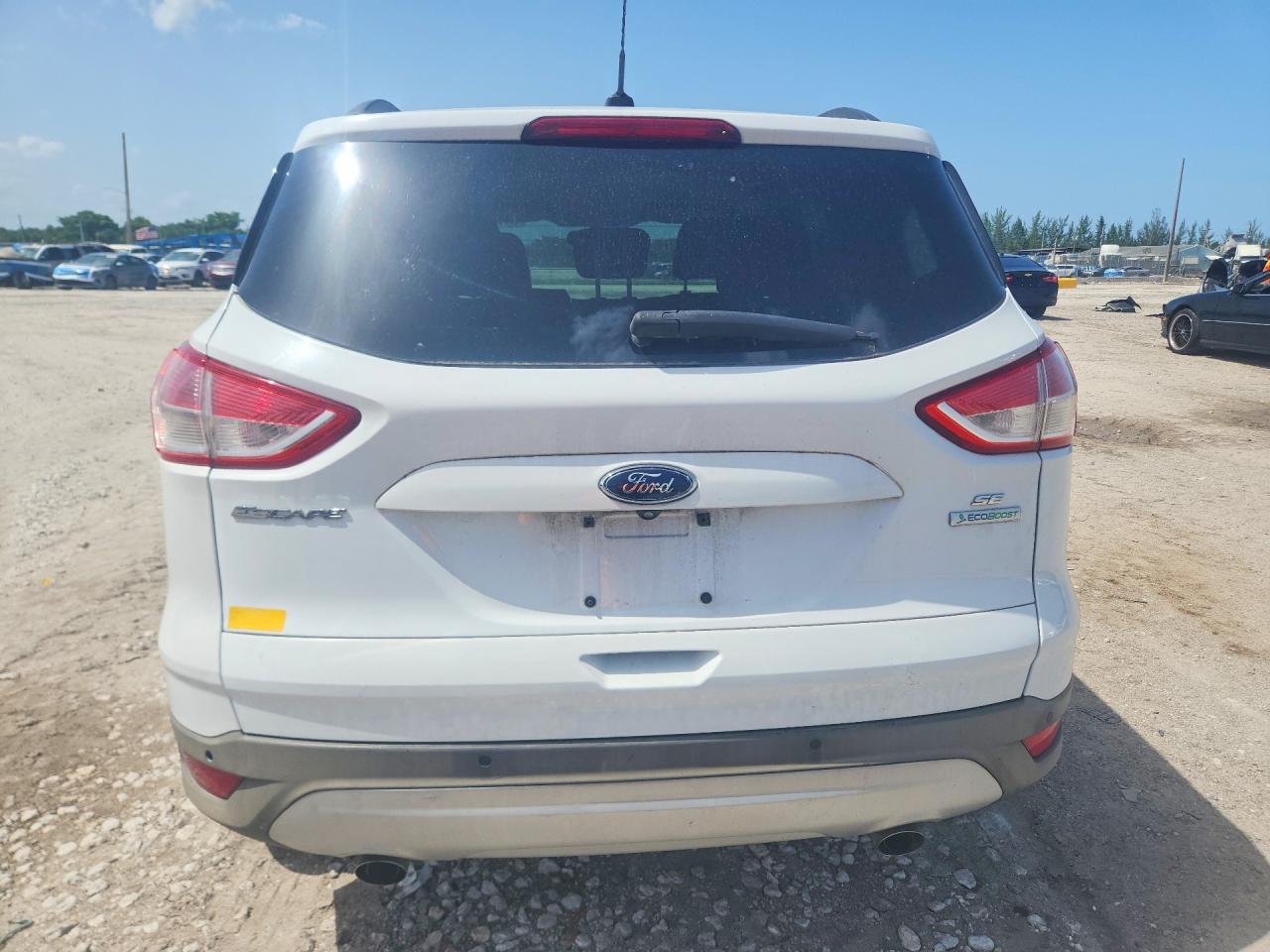 2014 Ford Escape Se White vin: 1FMCU0GX8EUB76696