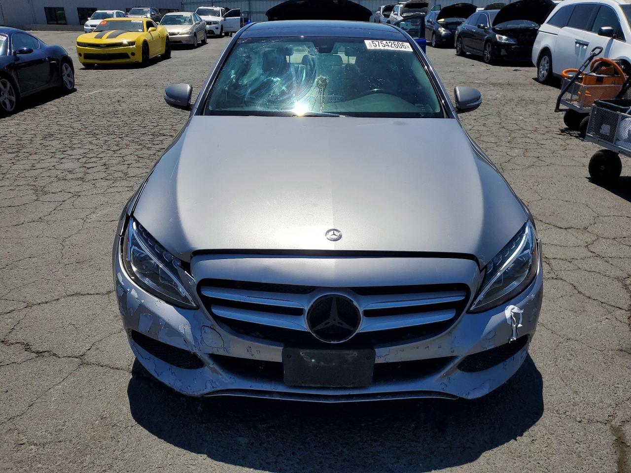 2015 Mercedes-benz C 300 Silver vin: 55SWF4JB3FU065661