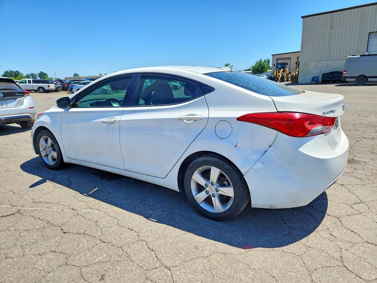 2013 Hyundai Elantra Gls White vin: 5NPDH4AE2DH368961