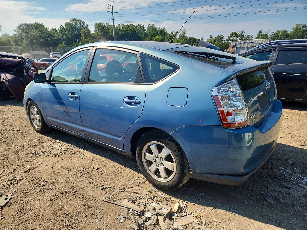 2006 Toyota Prius Base Blue vin: JTDKB20U167077302