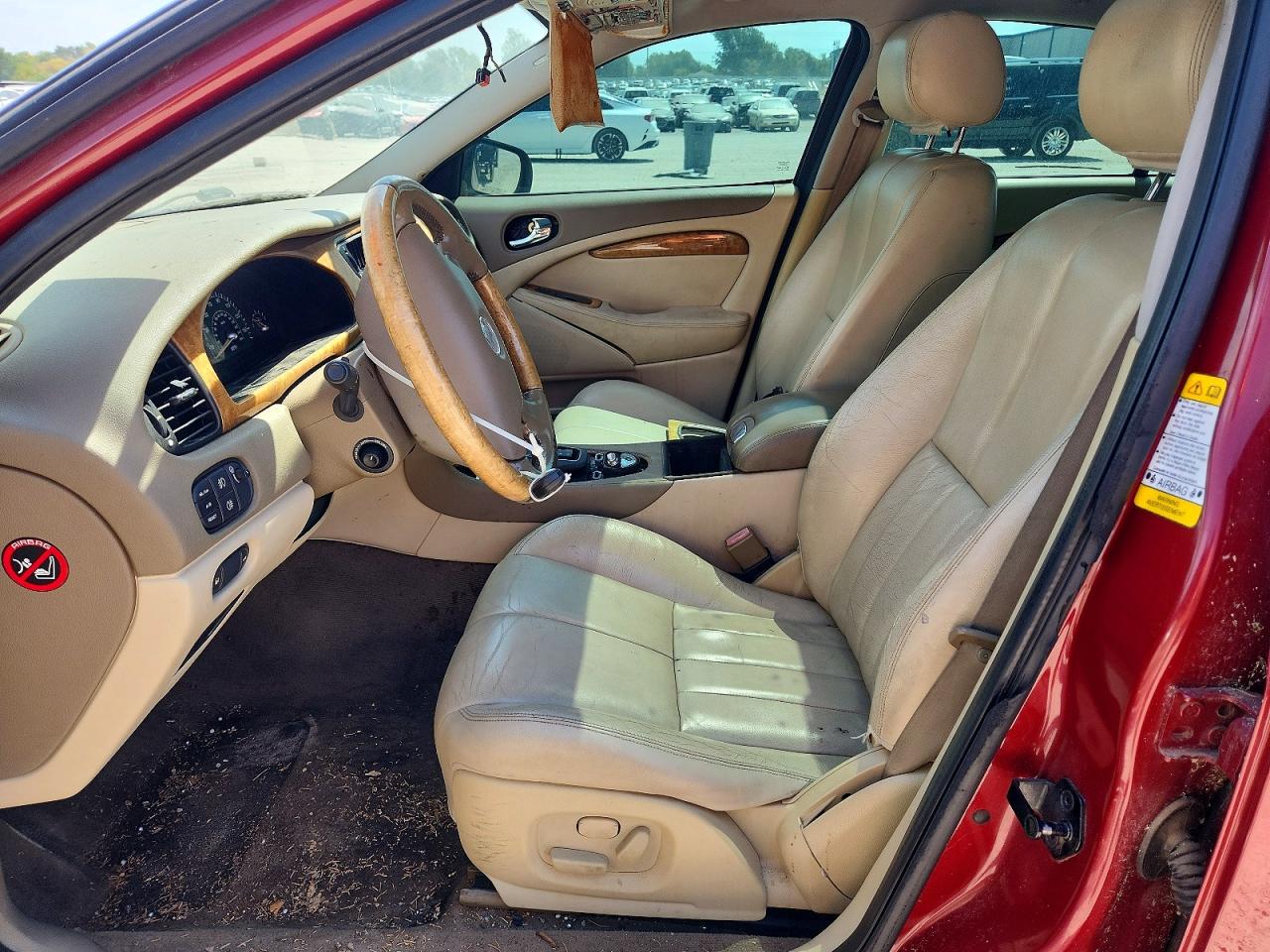 2003 Jaguar S-type Бордовый vin: SAJEA01T33FM81747