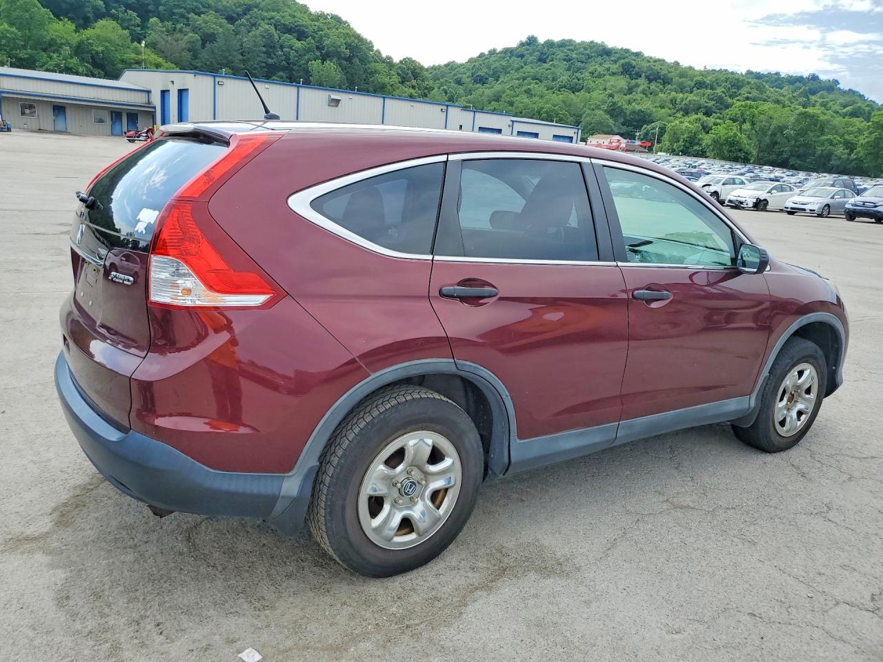 2012 Honda Cr-v Lx Burgundy vin: 5J6RM4H38CL075012