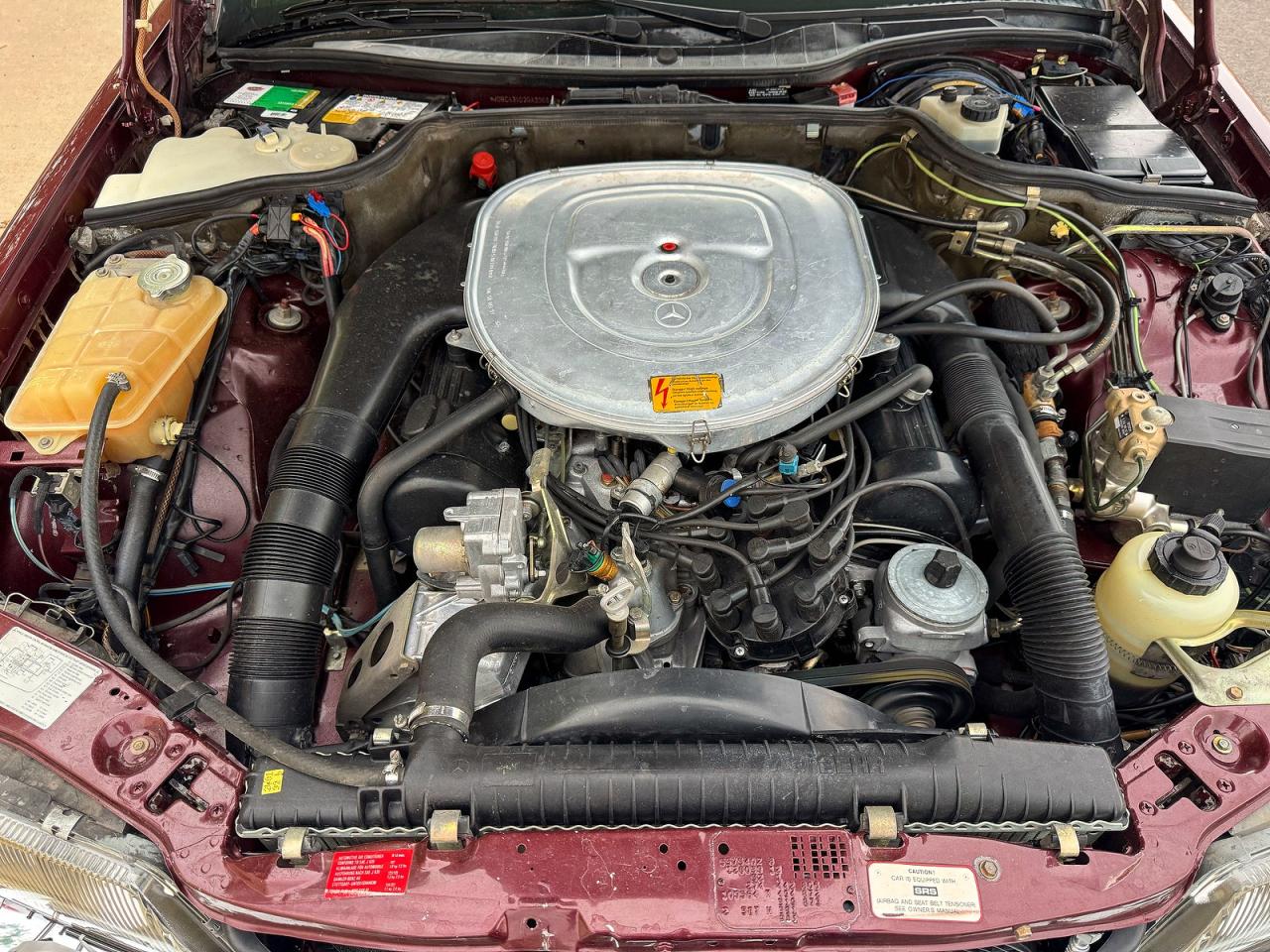 1986 Mercedes-benz 560 560sel Maroon vin: WDBCA3902GA206649
