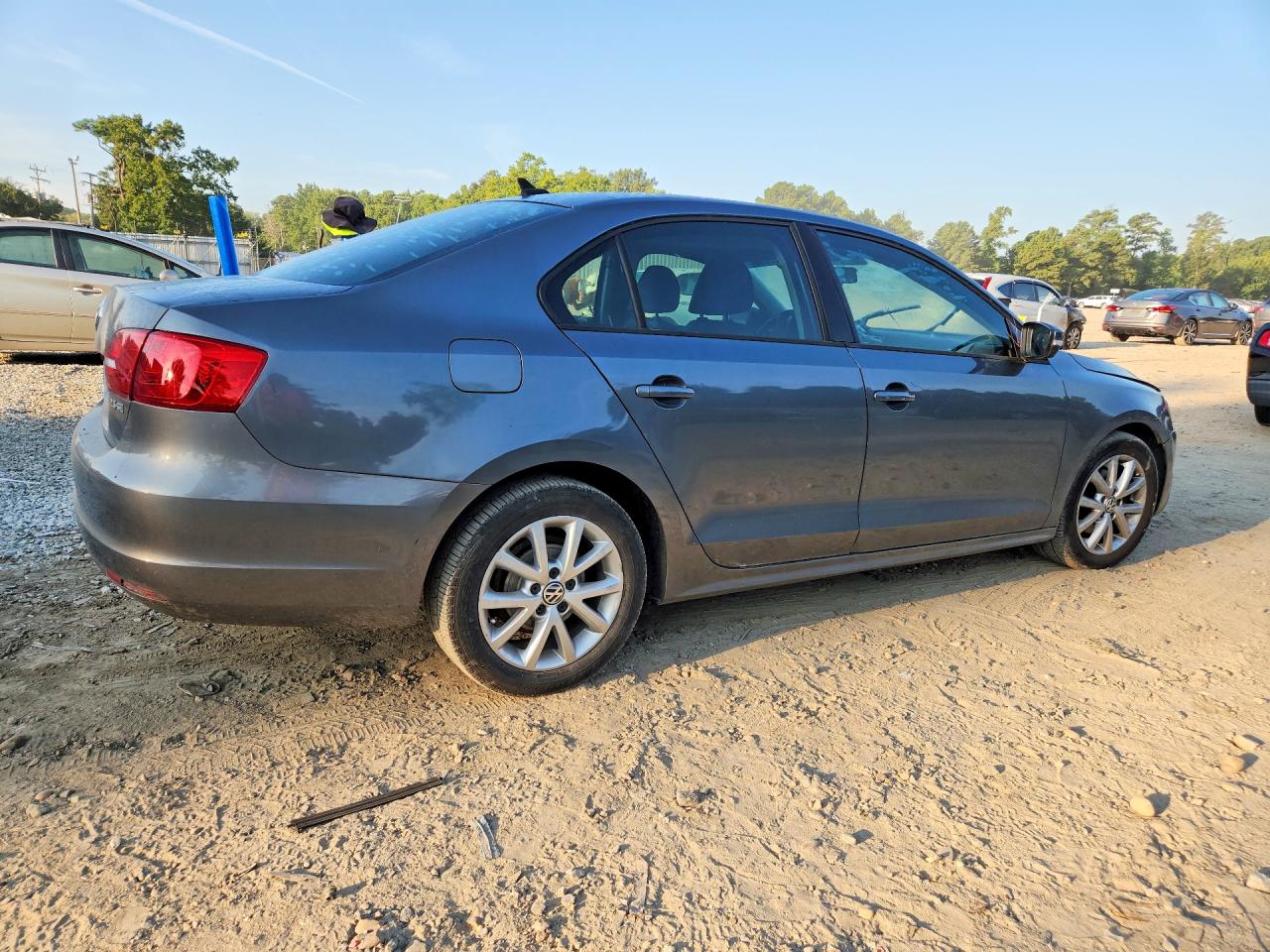 2011 Volkswagen Jetta Se Gray vin: 3VWBX7AJ3BM046794