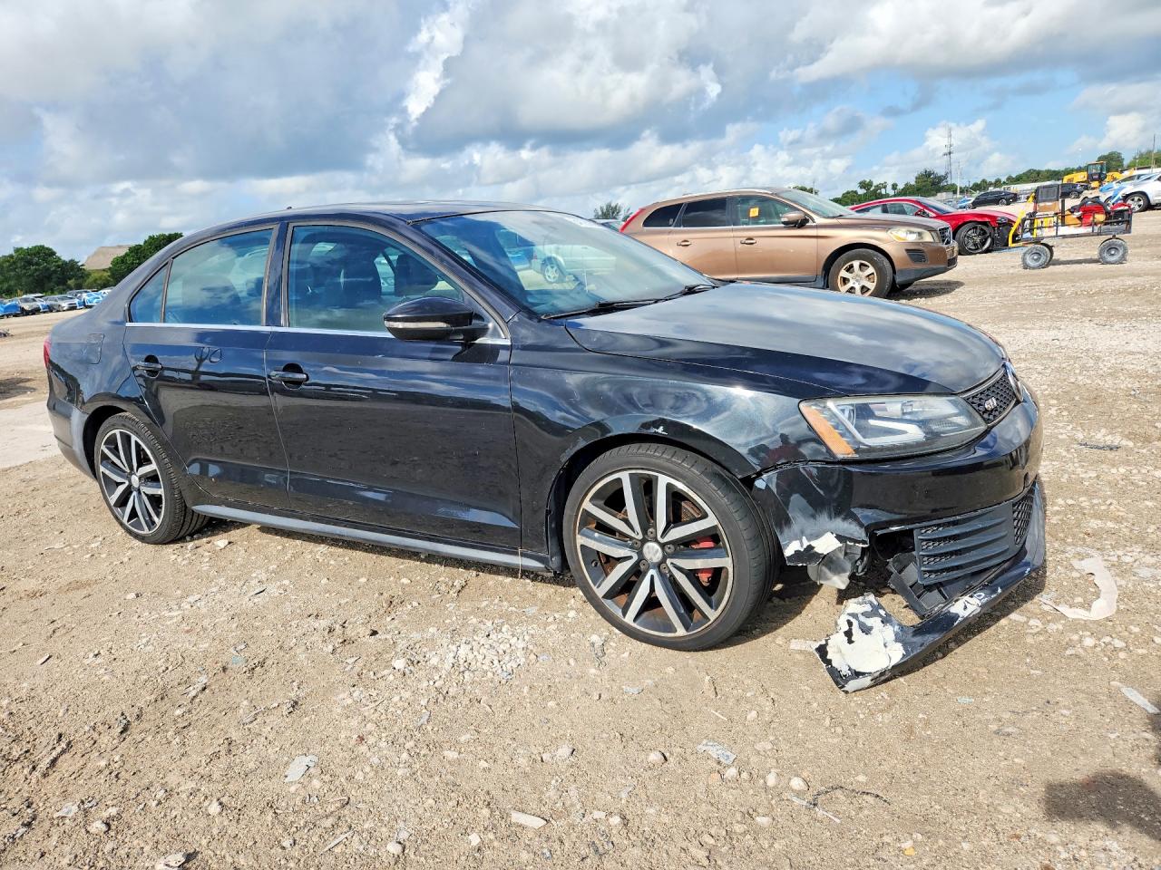 2013 Volkswagen Jetta Gli Black vin: 3VW467AJ2DM264658