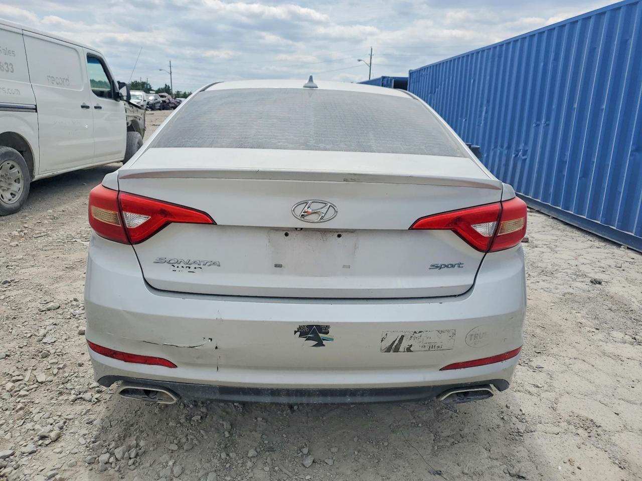 2015 Hyundai Sonata Sport Silver vin: 5NPE34AF4FH100167