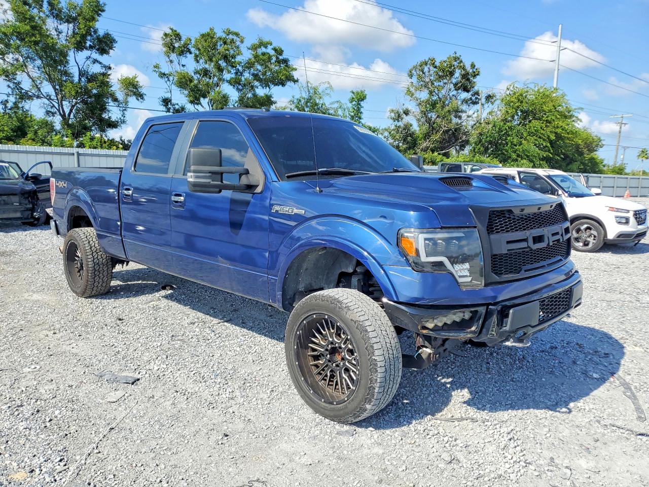 2011 Ford F150 Supercrew Blue vin: 1FTFW1EF1BFB60044