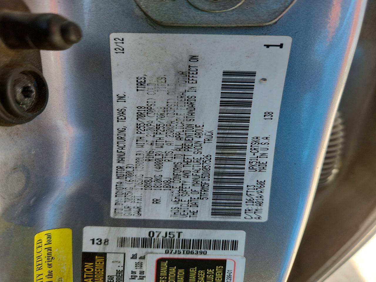 2013 Toyota Tundra Double Cab Sr5 Silver vin: 5TFRM5F15DX057526