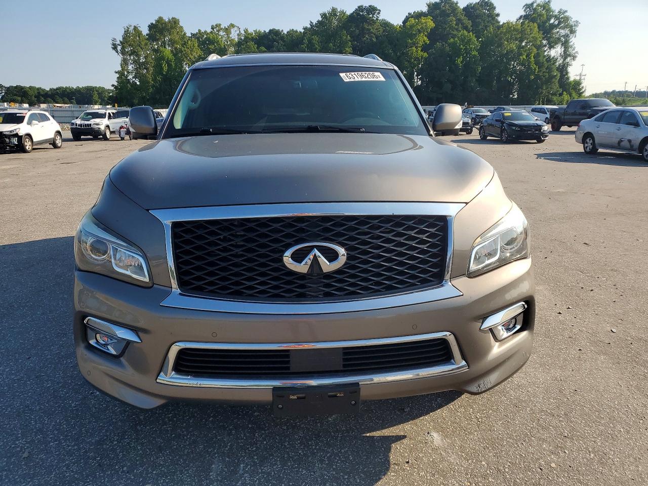 2015 Infiniti Qx80 Base Brown vin: JN8AZ2NFXF9573709