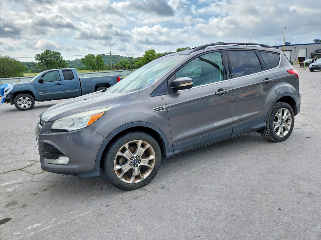 2013 Ford Escape Sel Gray vin: 1FMCU0HX1DUA04555