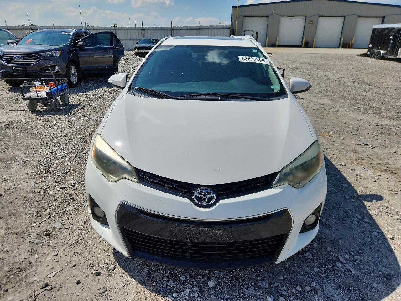 2014 Toyota Corolla S Plus White vin: 5YFBURHE3EP002906