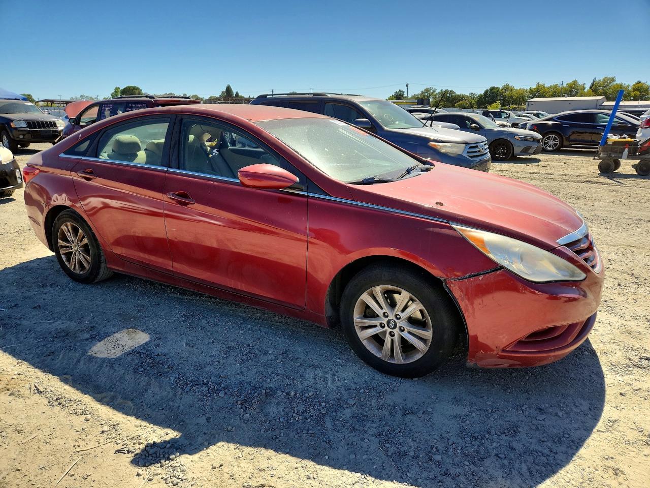 2013 Hyundai Sonata Gls Red vin: 5NPEB4AC1DH646429