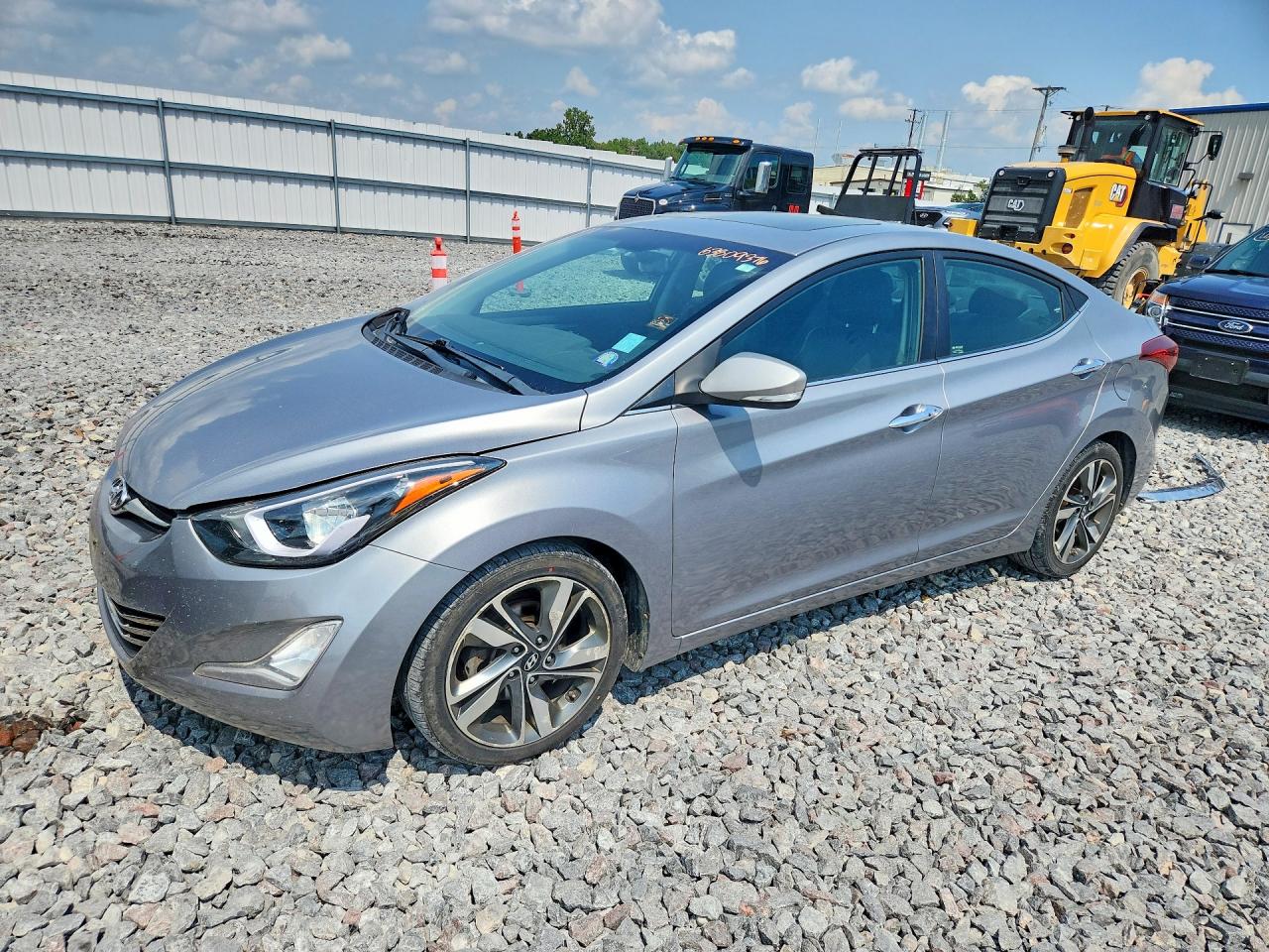 2014 Hyundai Elantra Limited Silver vin: KMHDH4AE2EU094048