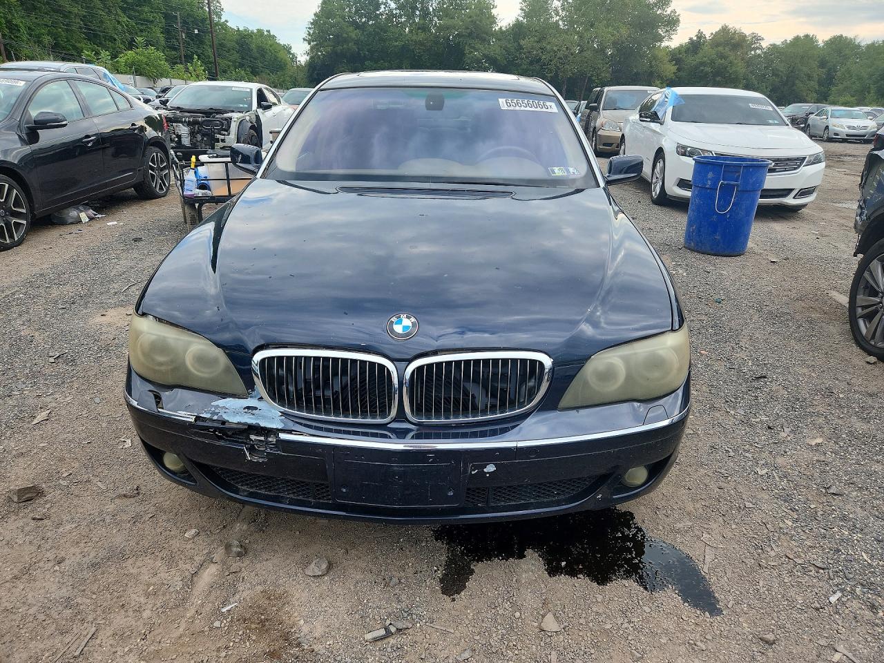 2006 Bmw 760 Li Blue vin: WBAHN03526DD98258
