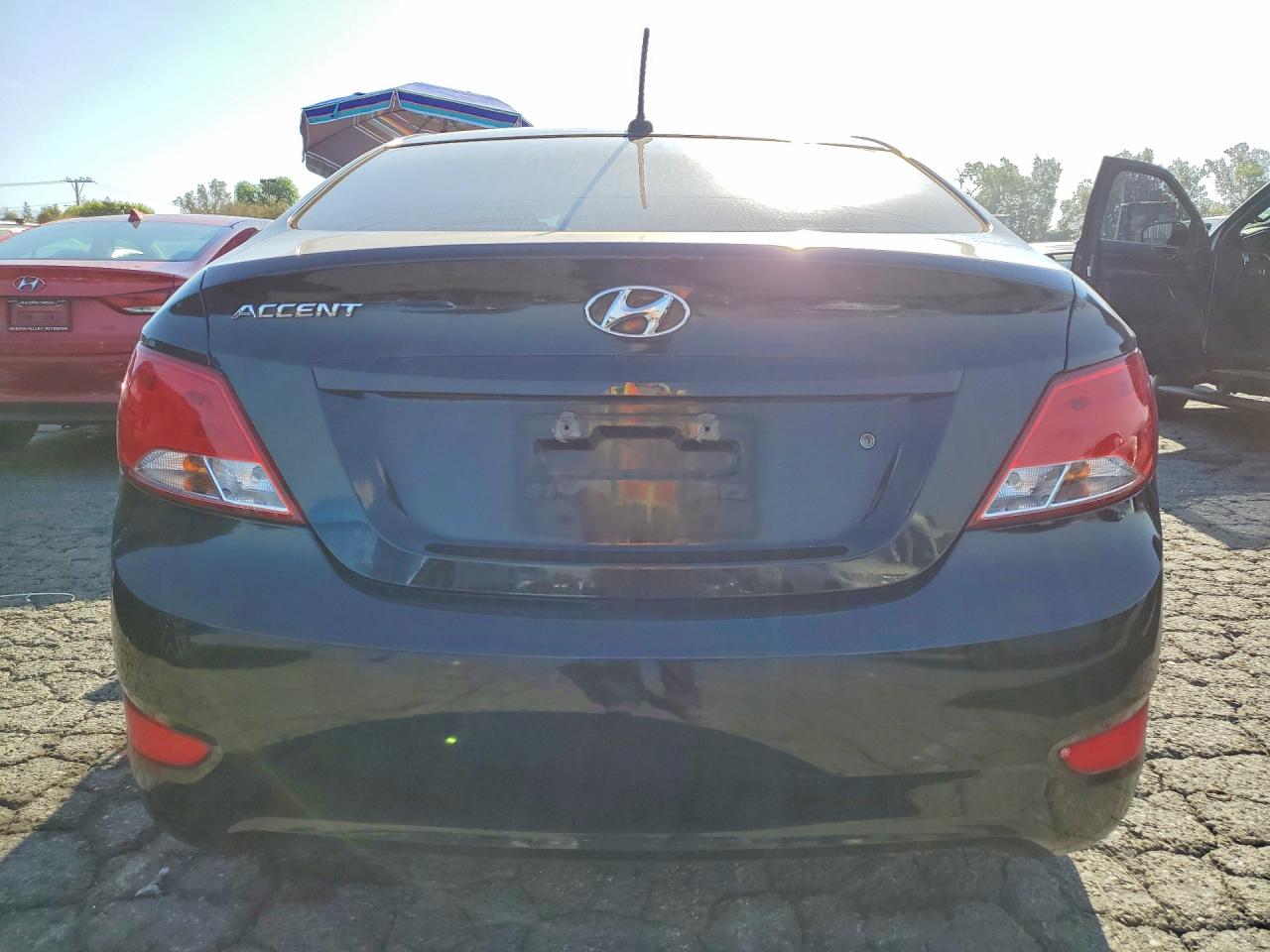 2015 Hyundai Accent Gls Black vin: KMHCT4AE6FU936272